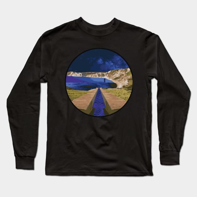 bridge beneath the stars Long Sleeve T-Shirt by RedValley